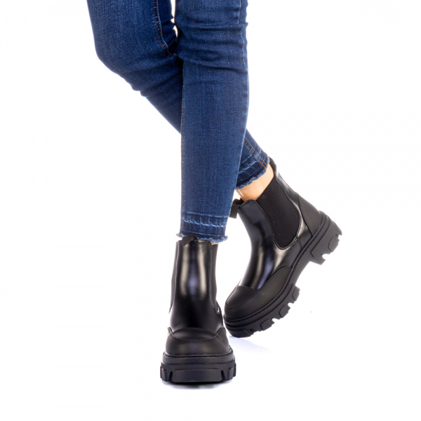 Γυναικεία μπότακια Eryn μαύρα, 3 - Kalapod.gr